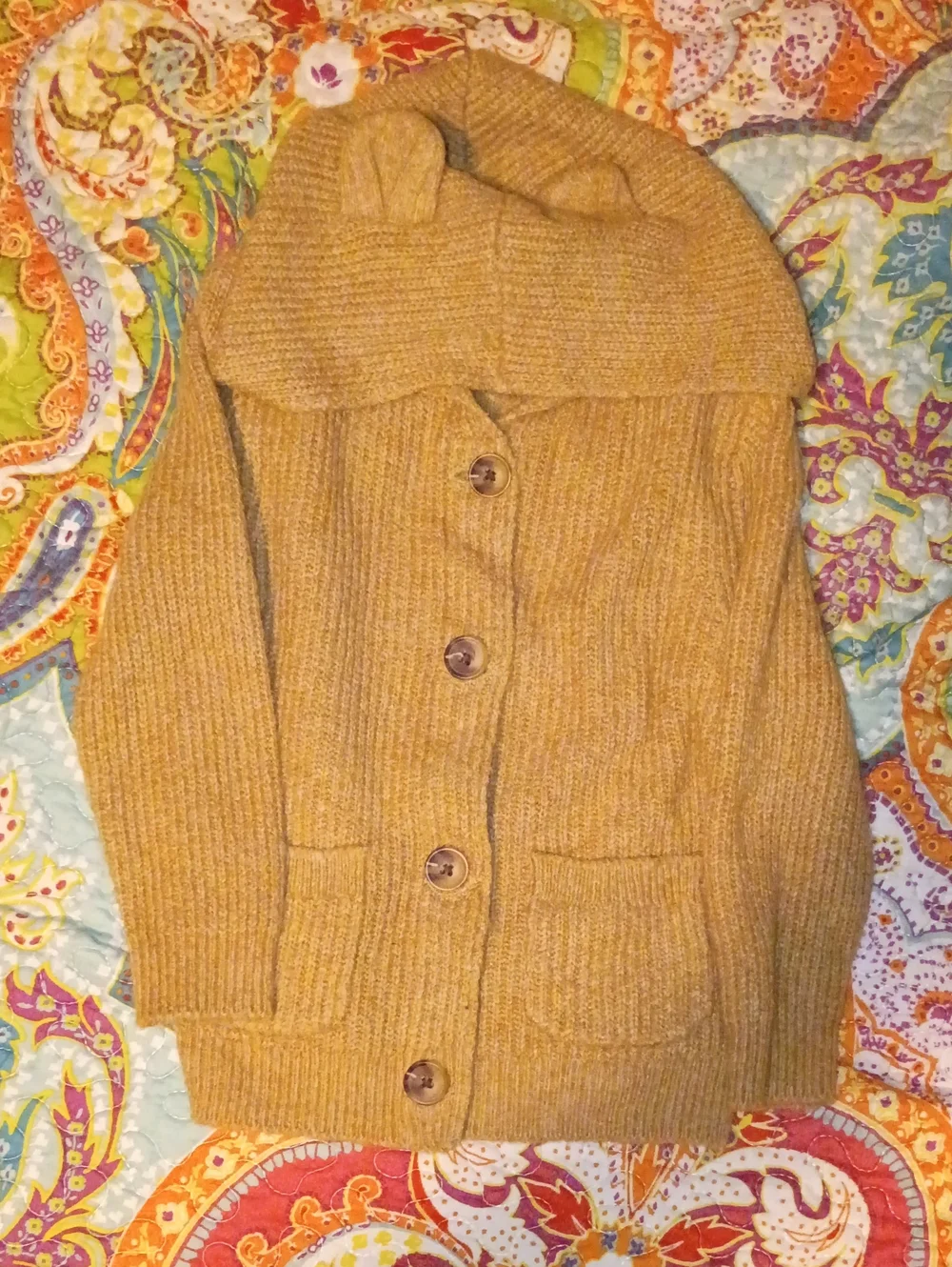 Old Navy Hooded Button-Front Kids Cardigan
